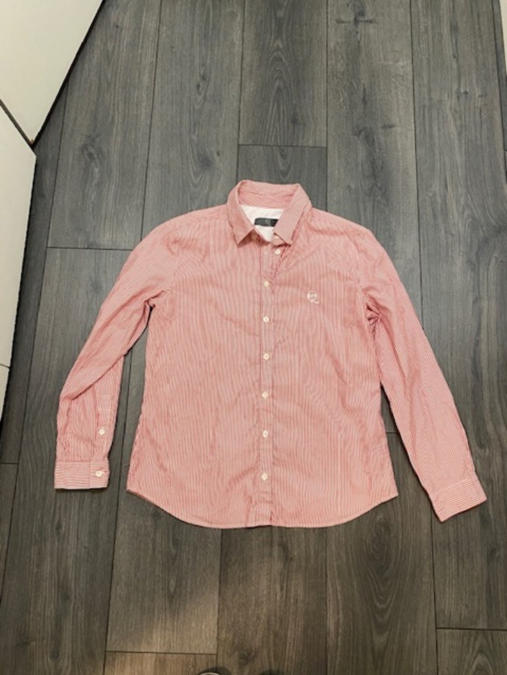 McQ by Alexander McQueen Striped Cotton Button Up Size L